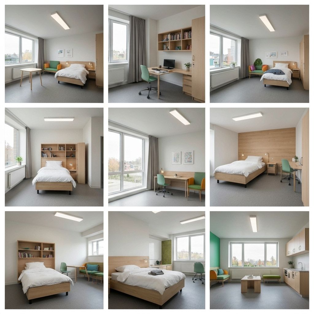 Dormitory Rooms Background